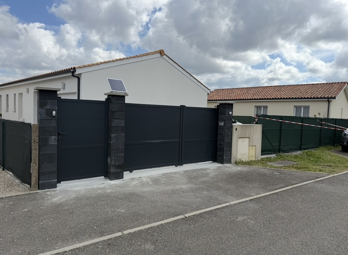Portail automatisé fini